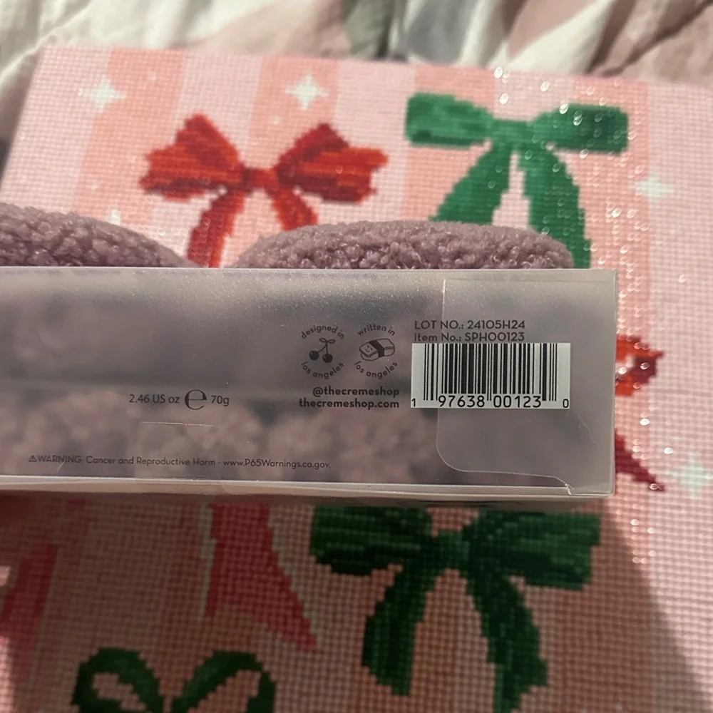 The Crème Shop Plush Spa Teddy Headband - Gray